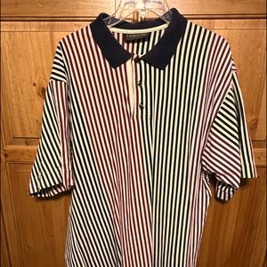 Linksport XL multi colored striped Polo, very pretty shirt .